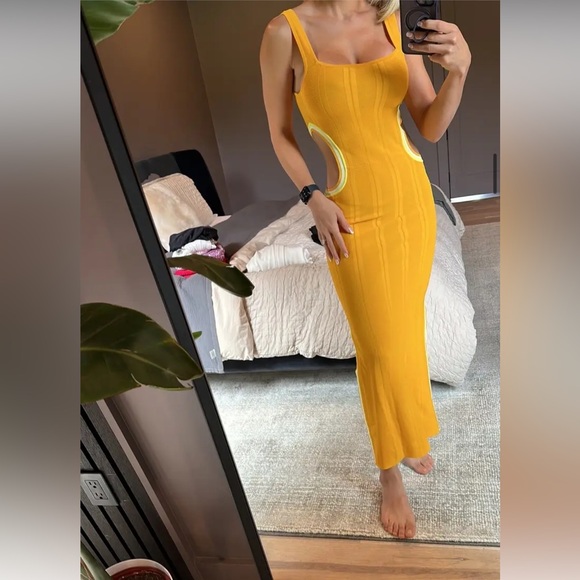 Solid & Striped The Lola Maxi Dress in Butterscotch - Yellow - Picture 3 of 13